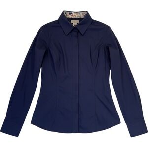 Chestnut Bay Black Long Sleeve Annie-O Western Show Shirt Womens Small
